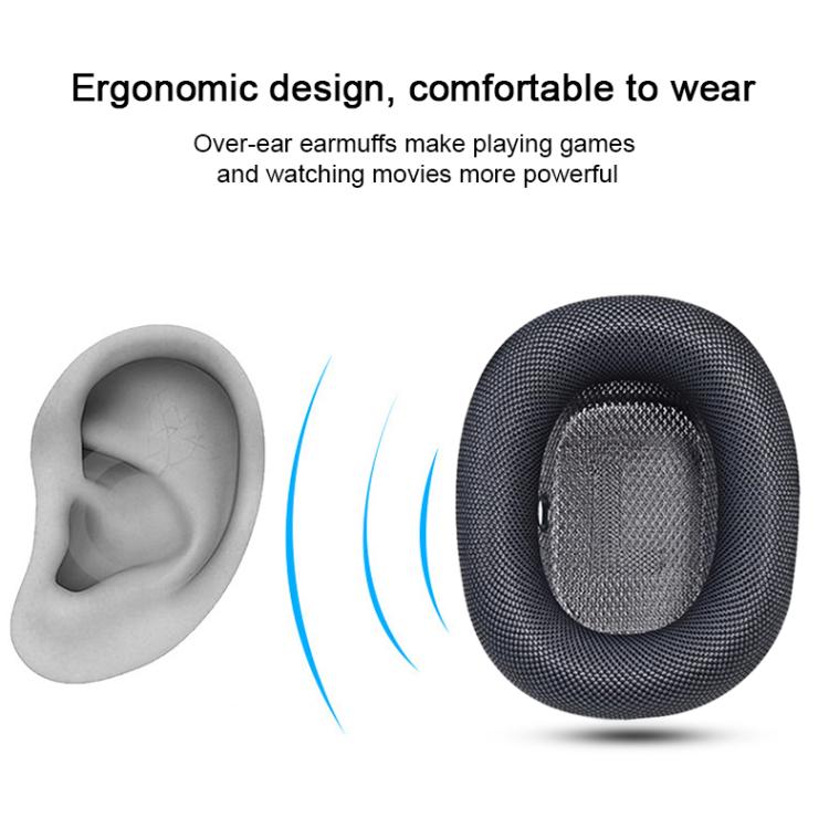 For Apple AirPods Max 2pcs Roller Cloth Magnetic Earphone Covers(Pink) by bashfashion