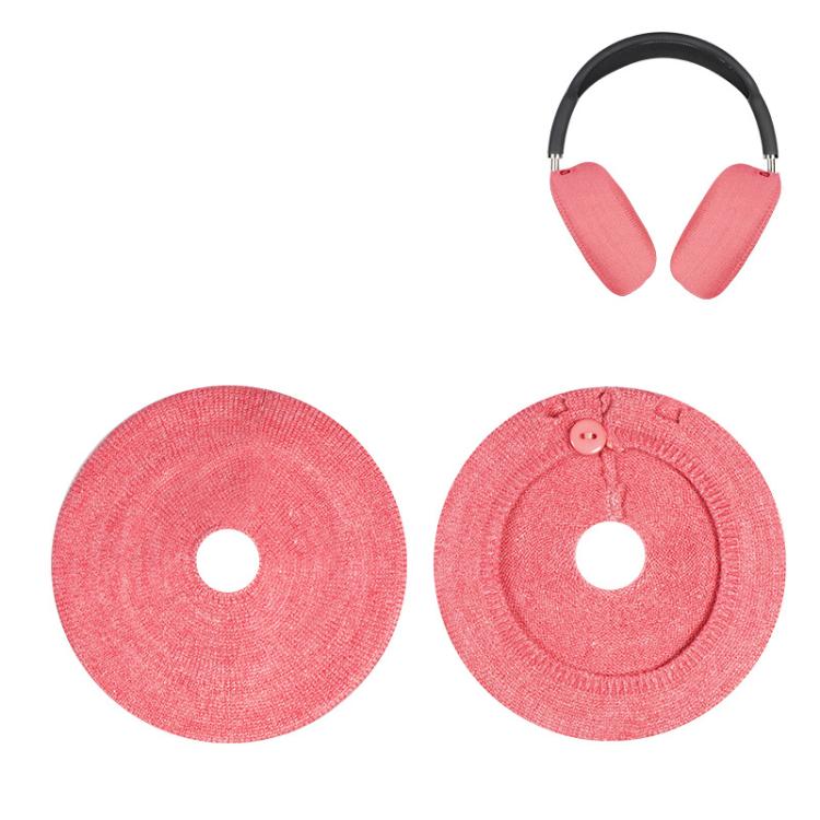 For Apple AirPods Max 2pcs Knitted Earphone Dust Cover(Pink) by bashfashion