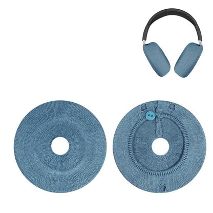 For Apple AirPods Max 2pcs Knitted Earphone Dust Cover(Blue) by bashfashion