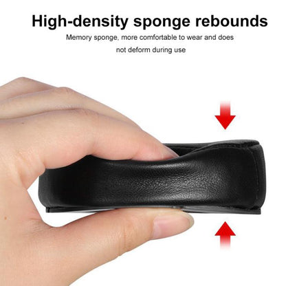 2pcs Magnetic Snap-on Lambskin Leather Earpads For Abyss Diana Phi / AB-1266(Black) by bashfashion