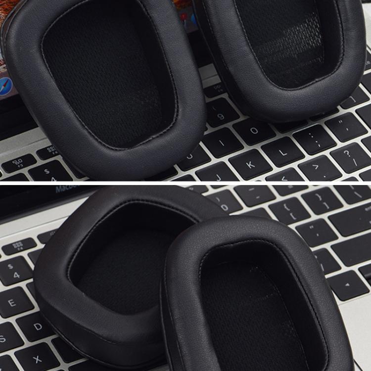 For Logitech G633 / G635 / G933 / G935 Protein Leather Headband Protective Cover(Black) by bashfashion