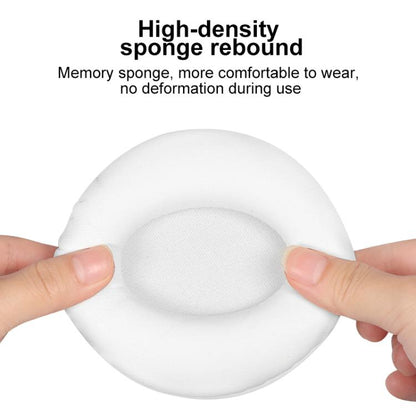 2pcs Protein Leather Earpads For Brookstone Yowu Selkirk Model Z 3G Cat Ear Headphone(White) by bashfashion