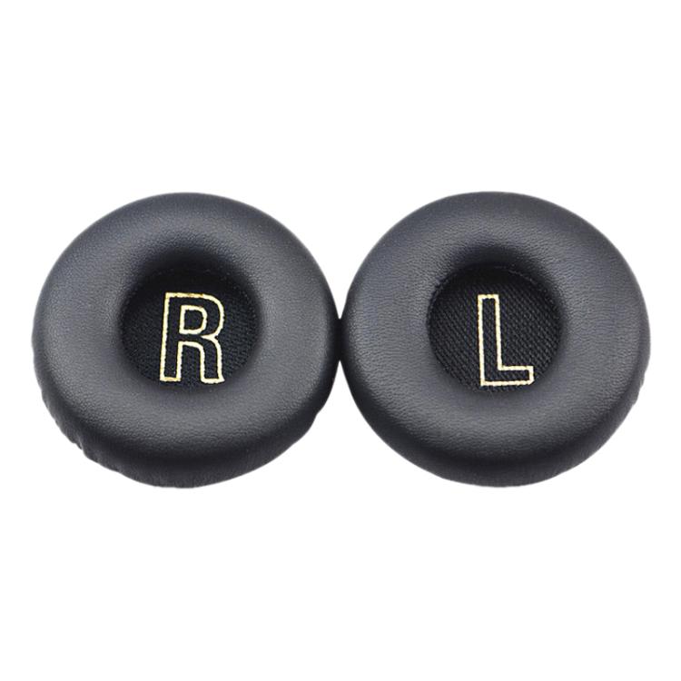 For Meizu HD50 1 Pair Protein Leather Snap-on Type Earphone Covers(Black) by bashfashion