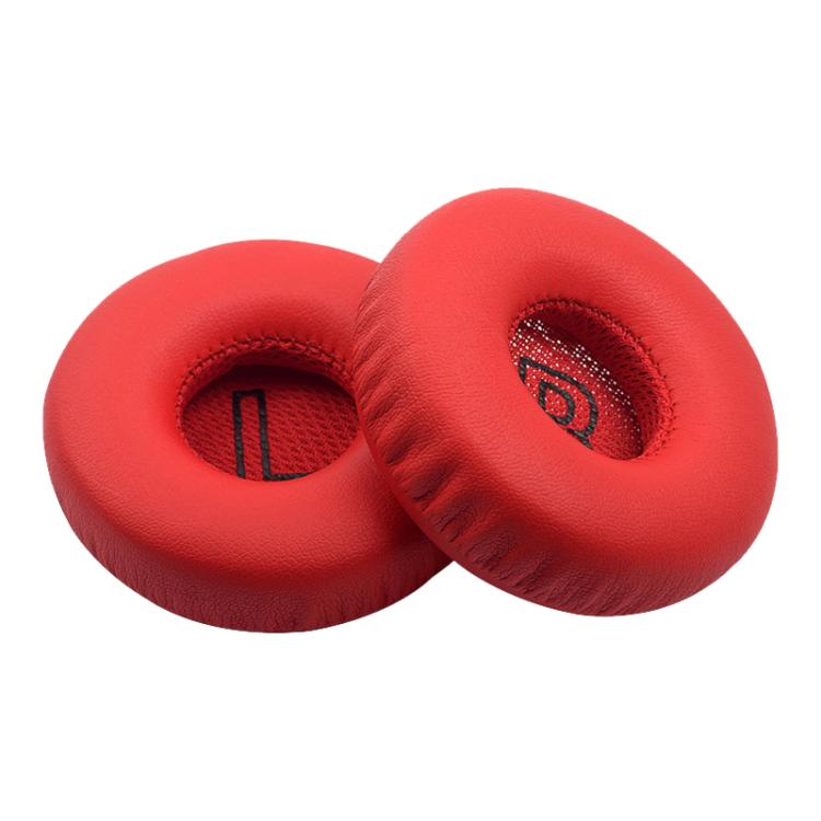 For Meizu HD50 1 Pair Protein Leather Snap-on Type Earphone Covers(Red) by bashfashion