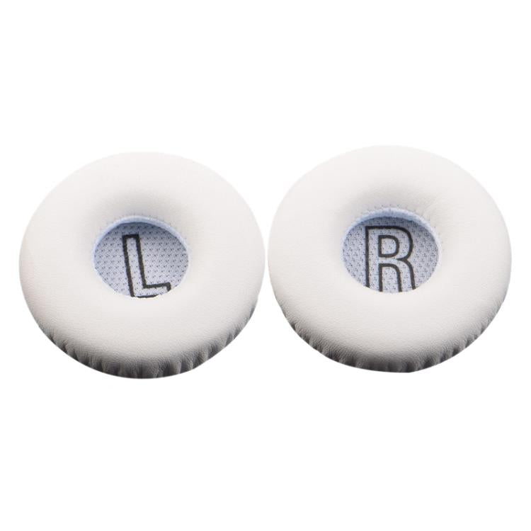 For Meizu HD50 1 Pair Protein Leather Snap-on Type Earphone Covers(White) by bashfashion