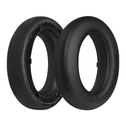 For Meizu HD60 2pcs Protein Leather Snap-on Type Earphone Covers(Black) by bashfashion