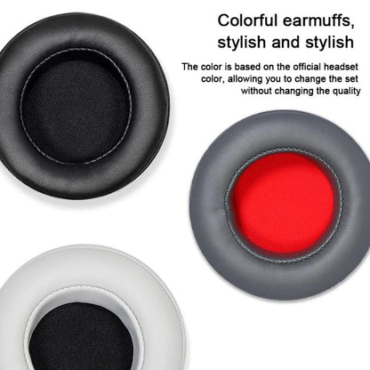 For Motorola Moto Pulse Escape 2pcs Protein Leather Snap-on Type Earphone Covers(Titanium Gray) by bashfashion