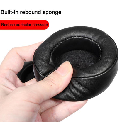 For Motorola Moto Pulse Escape 2pcs Protein Leather Snap-on Type Earphone Covers(Titanium Gray) by bashfashion
