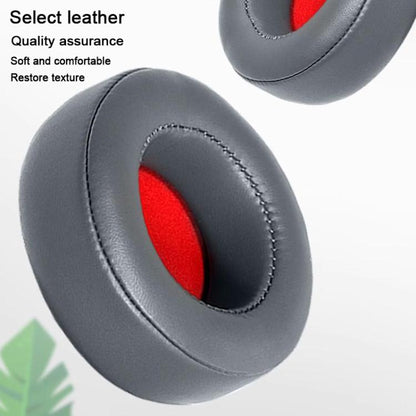 For Motorola Moto Pulse Escape 2pcs Protein Leather Snap-on Type Earphone Covers(Titanium Gray) by bashfashion