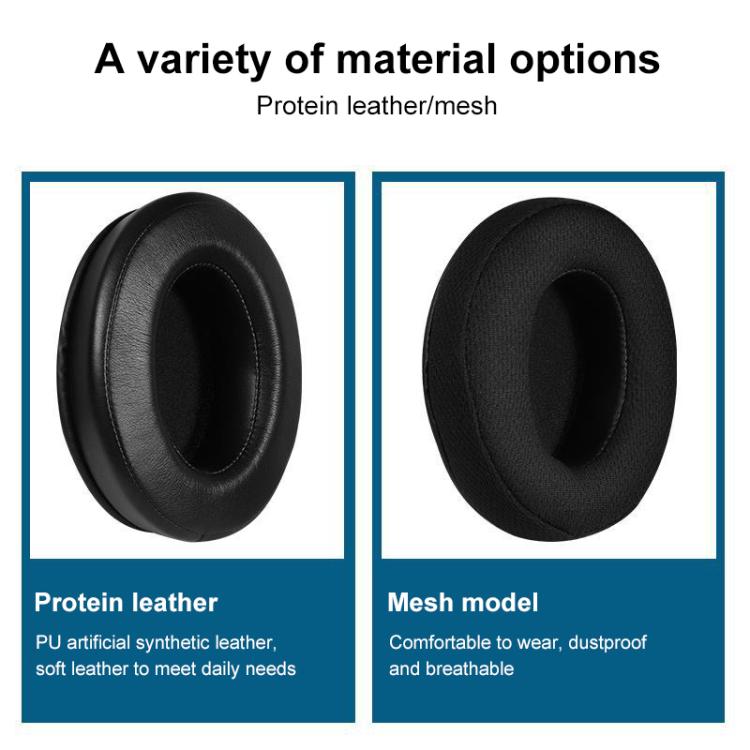 2pcs Insert Earpads For Xtrfy H1 / H2, Material:Protein Leather(Black) by bashfashion