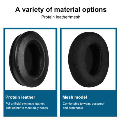 2pcs Insert Earpads For Xtrfy H1 / H2, Material:Protein Leather(Black) by bashfashion