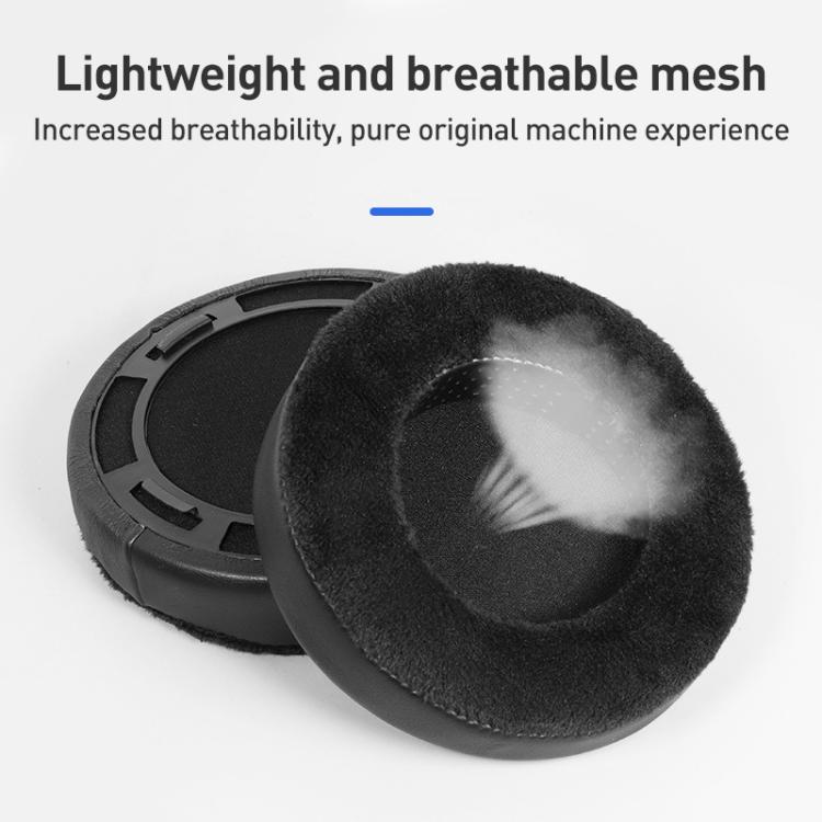 2pcs Flannel Replacement Earpads For HIFIMAN HE400(Black) by bashfashion