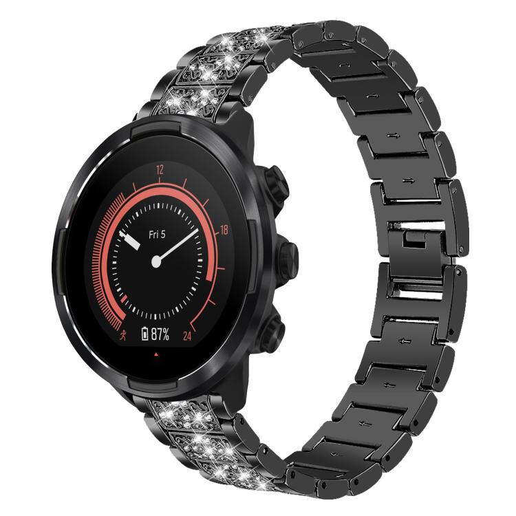 For Suunto 9 / 9 Baro / D5 / Core / 7 22mm xDfind Diamond Jewelry Stainless Steel Watch Band(Black) by xDfind