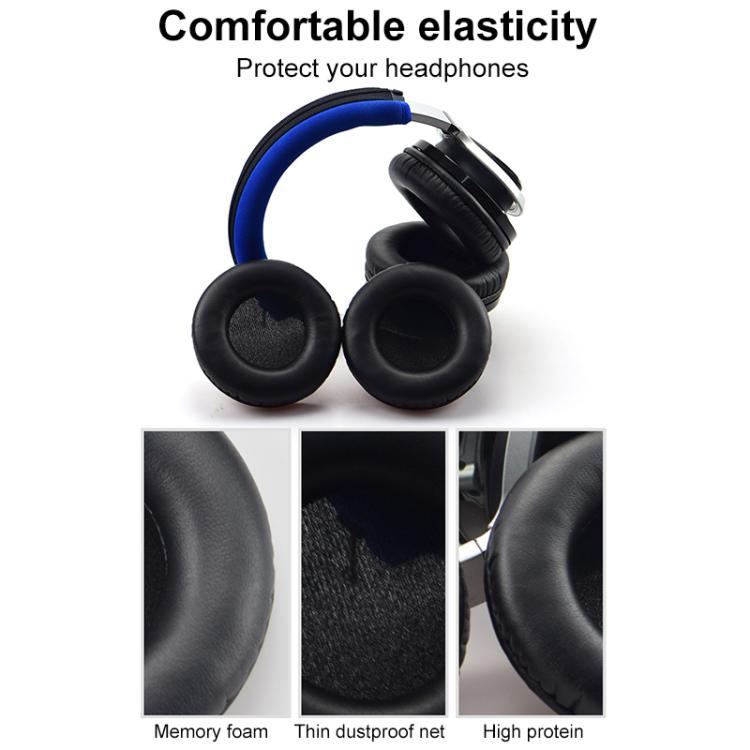 2pcs Protein Leather Earpads For Creative Aurvana Live 2(Black) by bashfashion