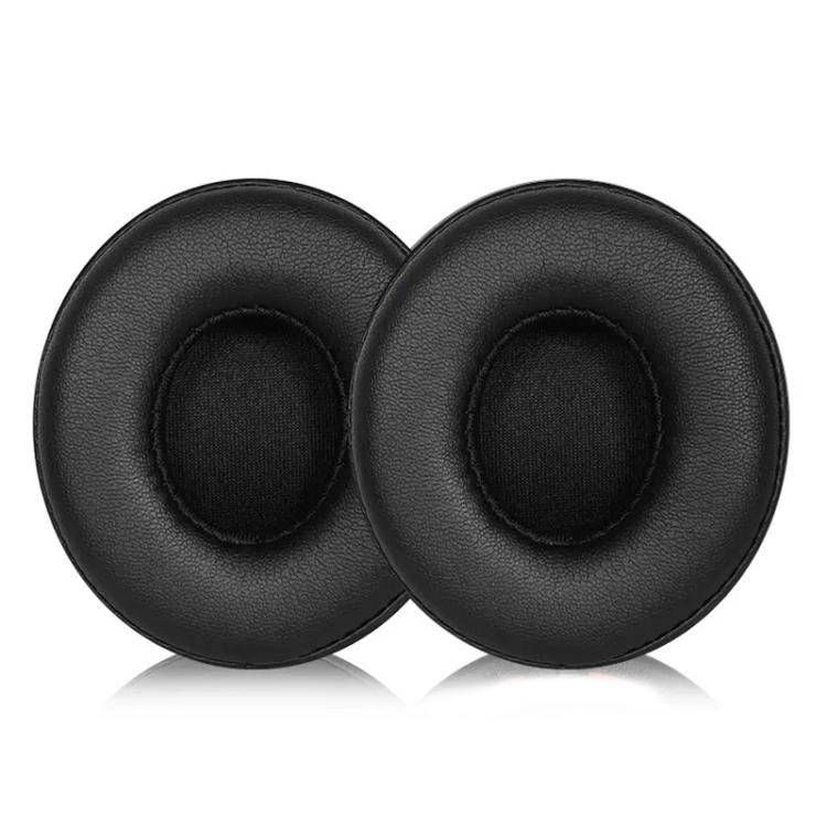 1 Pair Protein Leather Replacement Earpads For Beats Solo3 / Solo2(Black) by bashfashion