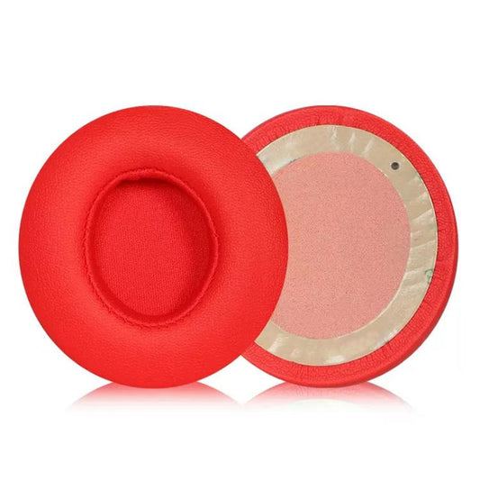 1 Pair Protein Leather Replacement Earpads For Beats Solo3 / Solo2(Red) by bashfashion