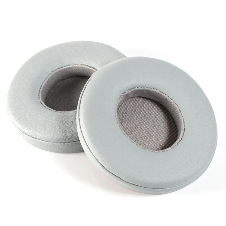 1 Pair Protein Leather Replacement Earpads For Beats Solo3 / Solo2(Grey) by bashfashion