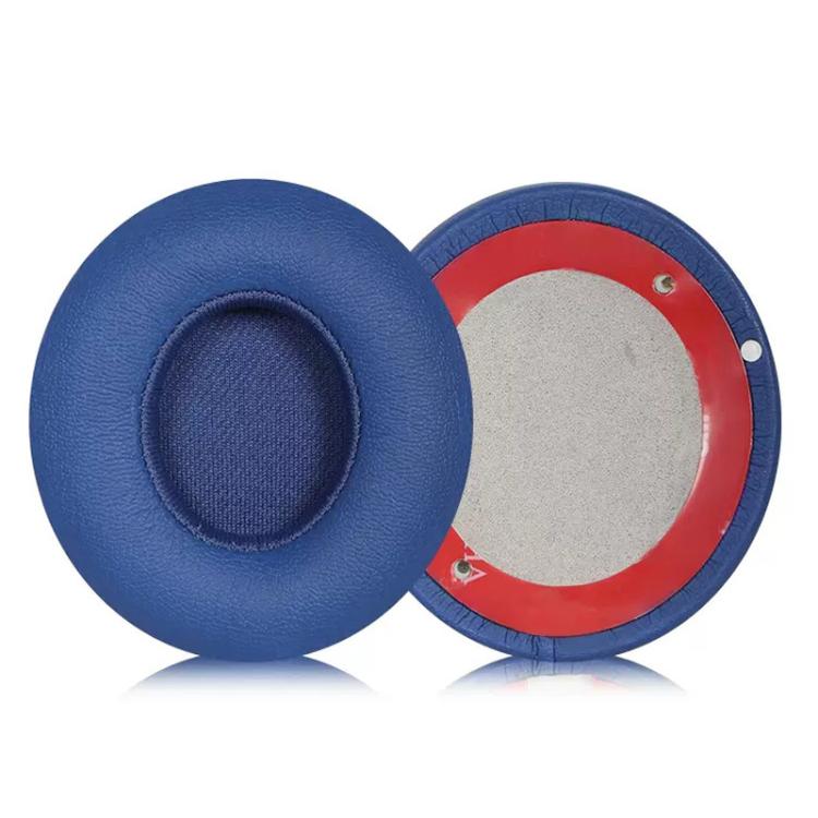 1 Pair Protein Leather Replacement Earpads For Beats Solo3 / Solo2(Blue) by bashfashion