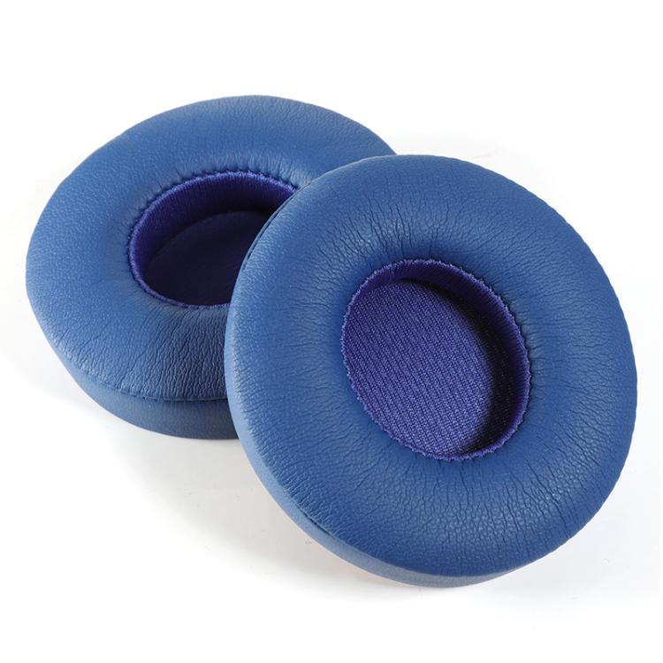 1 Pair Protein Leather Replacement Earpads For Beats Solo3 / Solo2(Blue) by bashfashion