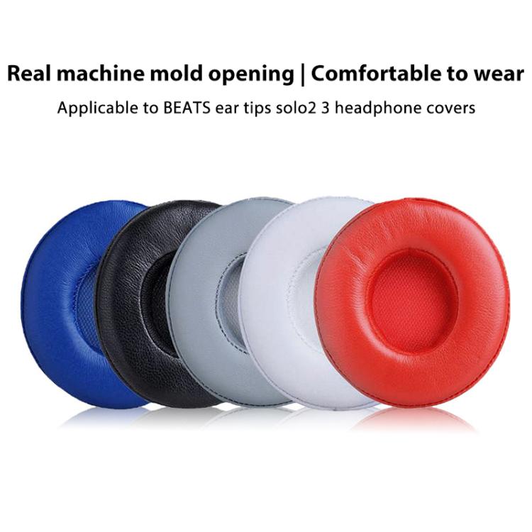 1 Pair Lambskin Replacement Earpads For Beats Solo3 / Solo2(Grey) by bashfashion