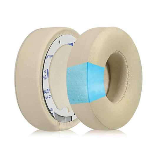 1 Pair Ice Feeling Gel Replacement Earpads For Beats Solo3 / Solo2(Matte Gold) by bashfashion