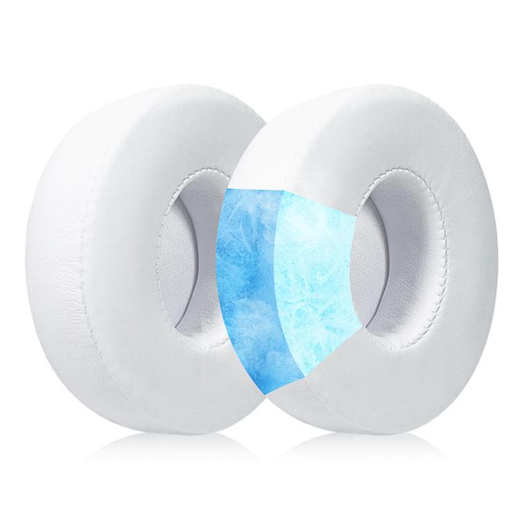 1 Pair Ice Feeling Gel Replacement Earpads For Beats Solo3 / Solo2(White) by bashfashion