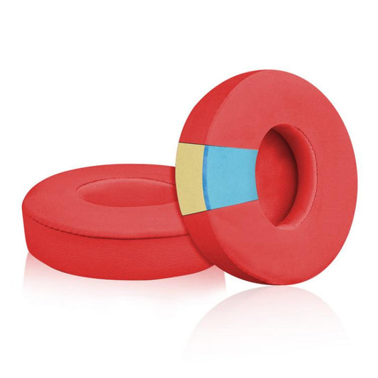 1 Pair Ice Feeling Gel Replacement Earpads For Beats Solo3 / Solo2(Red) by bashfashion