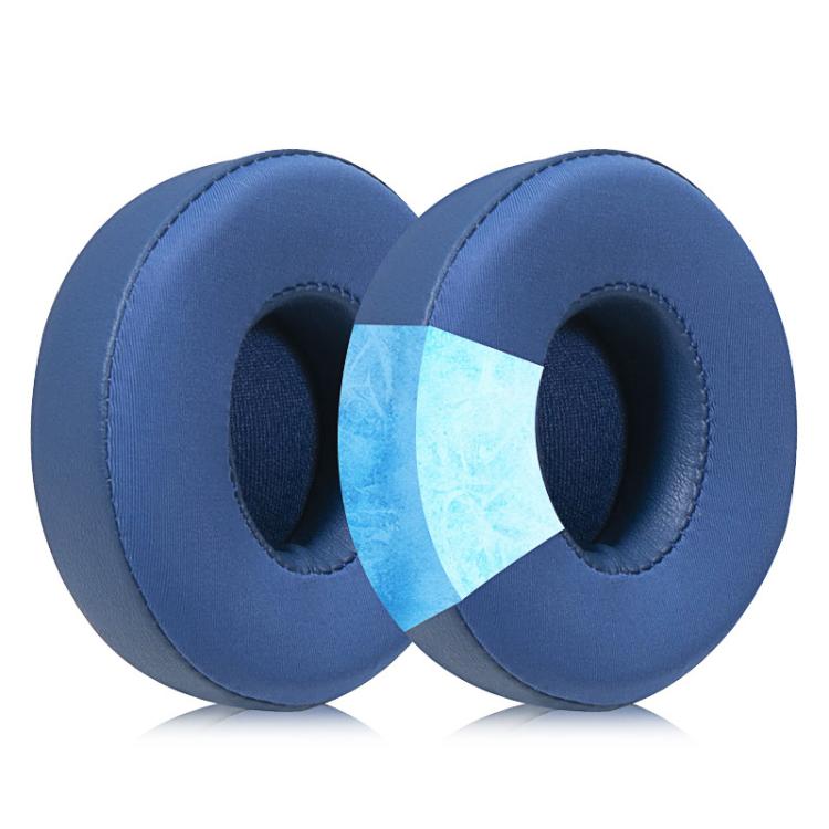 1 Pair Ice Feeling Gel Replacement Earpads For Beats Solo3 / Solo2(Blue) by bashfashion