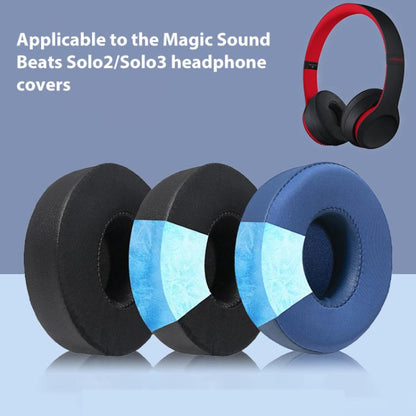 1 Pair Ice Feeling Gel Replacement Earpads For Beats Solo3 / Solo2(White) by bashfashion