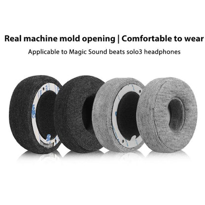1 Pair Cotton Replacement Earpads For Beats Solo3 / Solo2(Grey) by bashfashion