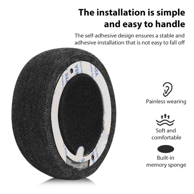 1 Pair Cotton Replacement Earpads For Beats Solo3 / Solo2(Black) by bashfashion