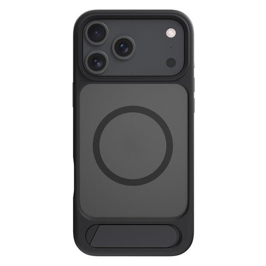 For iPhone 17 Pro Kalebol MagSafe Invisible Tilt Holder PC Hybrid TPU Case(Black) by Kalebol