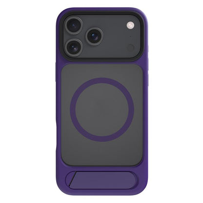 For iPhone 17 Pro Kalebol MagSafe Invisible Tilt Holder PC Hybrid TPU Case(Purple) by Kalebol