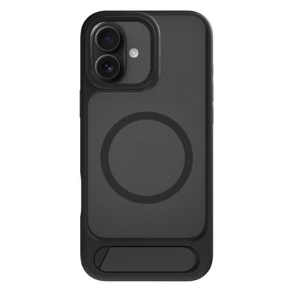 For iPhone 17 Kalebol MagSafe Invisible Tilt Holder PC Hybrid TPU Case(Black) by Kalebol