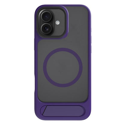 For iPhone 17 Kalebol MagSafe Invisible Tilt Holder PC Hybrid TPU Case(Purple) by Kalebol