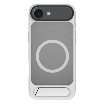 For iPhone Air Kalebol MagSafe Invisible Tilt Holder PC Hybrid TPU Case(Grey White) by Kalebol