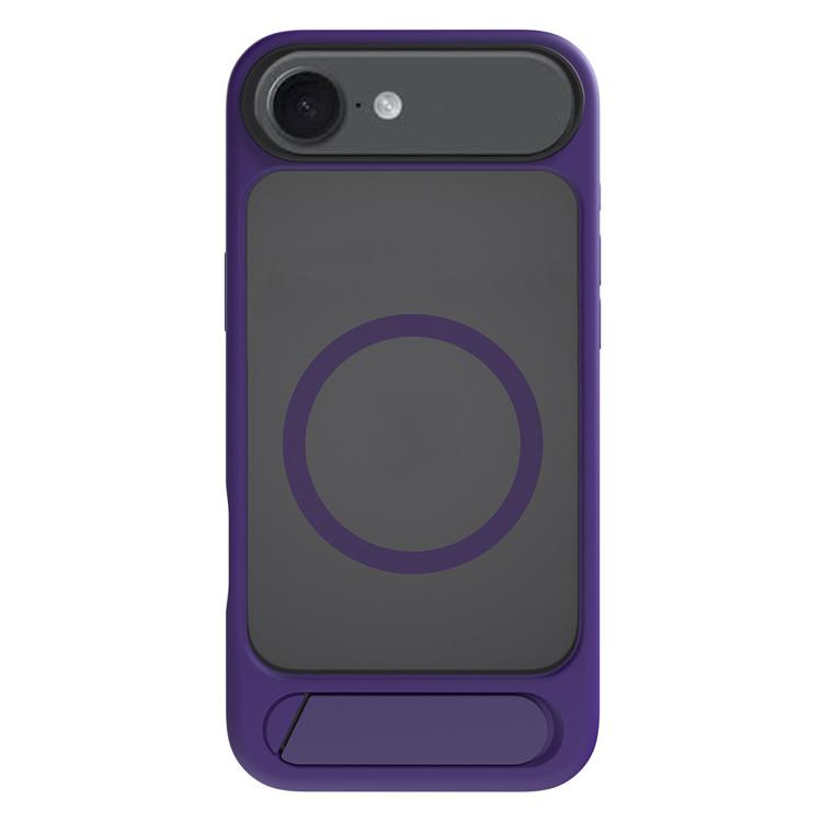 For iPhone Air Kalebol MagSafe Invisible Tilt Holder PC Hybrid TPU Case(Purple) by Kalebol