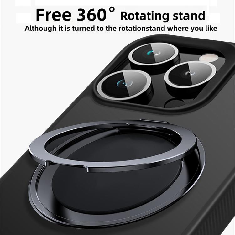 For iPhone 17 Pro Kalebol Rotating Holder MagSafe PC Hybrid TPU Phone Case(Black) by Kalebol