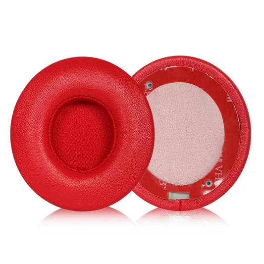 1 Pair Lambskin Replacement Earpads For Beats Solo3 / Solo2 Wireless(Red) by bashfashion