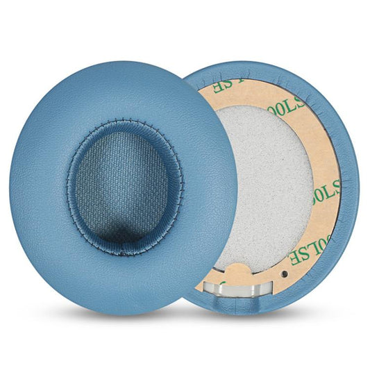 1 Pair Protein Leather Replacement Earpads For Beats Solo4(Cyan) by bashfashion
