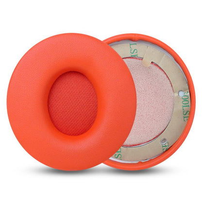 1 Pair Protein Leather Replacement Earpads For Beats Solo Pro(Red) by bashfashion