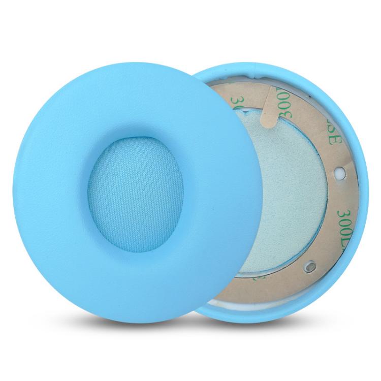 1 Pair Protein Leather Replacement Earpads For Beats Solo Pro(Light Blue) by bashfashion