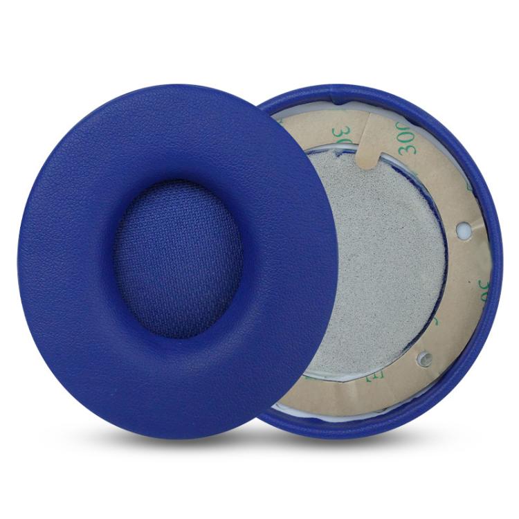 1 Pair Protein Leather Replacement Earpads For Beats Solo Pro(Dark Blue) by bashfashion