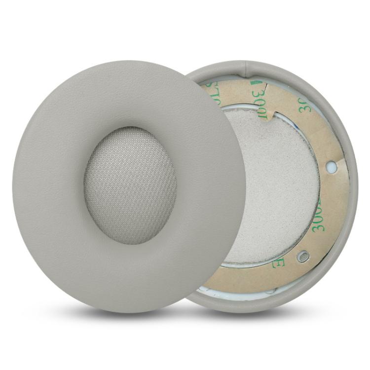 1 Pair Protein Leather Replacement Earpads For Beats Solo Pro(Grey) by bashfashion