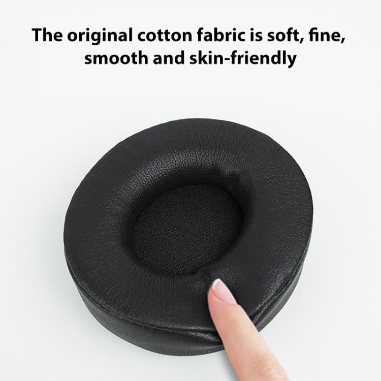 1 Pair Protein Leather Replacement Earpads For Beats Solo Pro(Black) by bashfashion