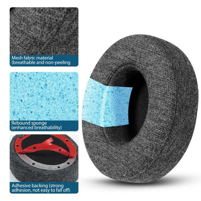 1 Pair Cotton Replacement Earpads For Beats Studio3 / 2(Grey) by bashfashion