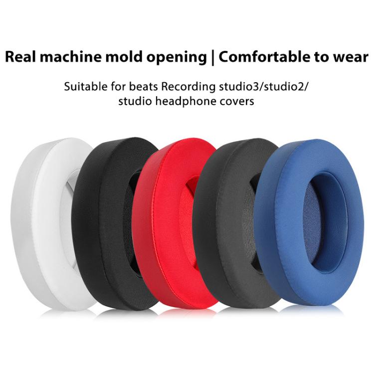 1 Pair Ice Feeling Gel Replacement Earpads For Beats Studio3 / 2(Dark Blue) by bashfashion