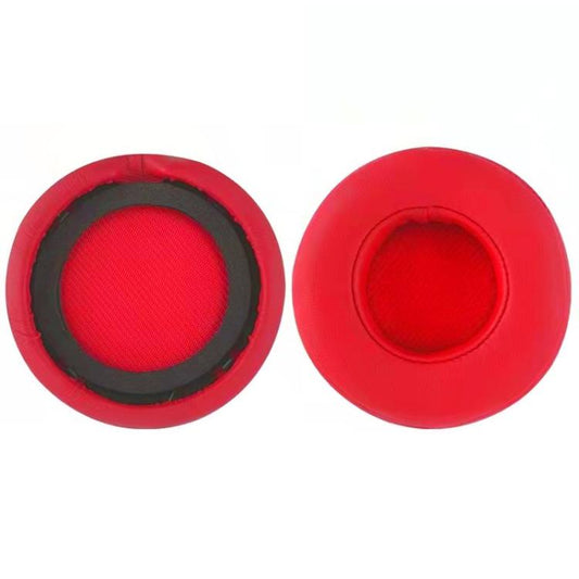 2pcs Protein Leather Replacement Earpads For Beats Studio Pro(Red) by bashfashion
