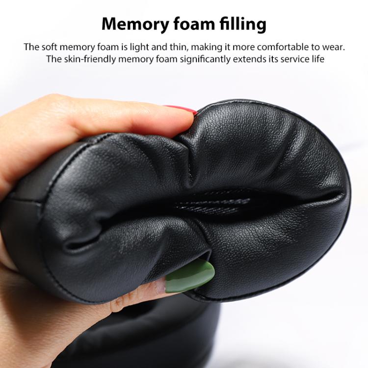 2pcs Protein Leather Replacement Earpads For EDIFIER G4 Pro(Black) by bashfashion