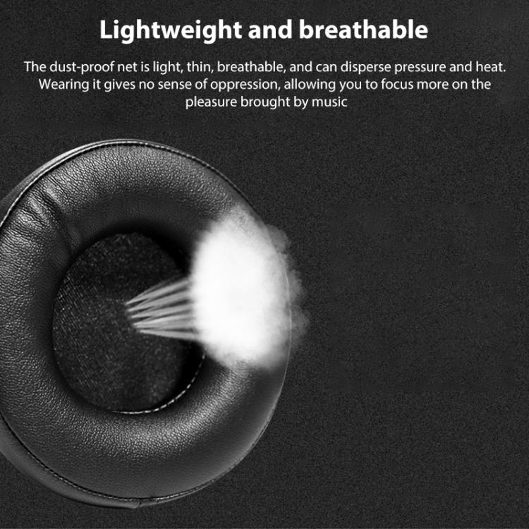 2pcs Protein Leather Replacement Earpads For EDIFIER G4 Pro(Black) by bashfashion